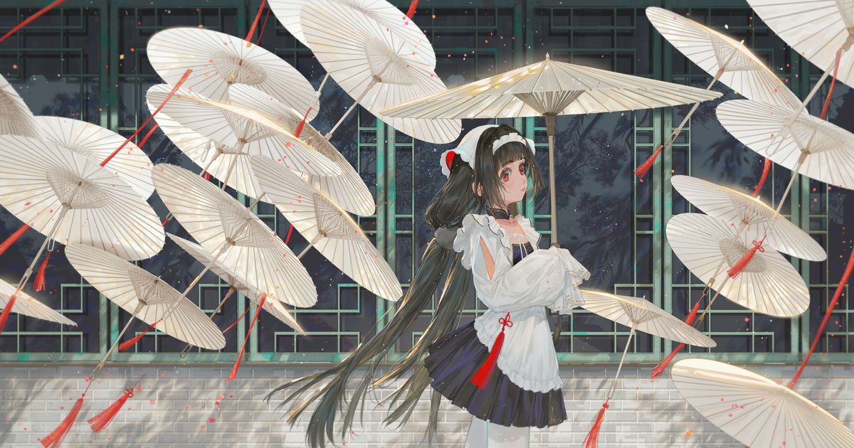 油纸伞插画特辑