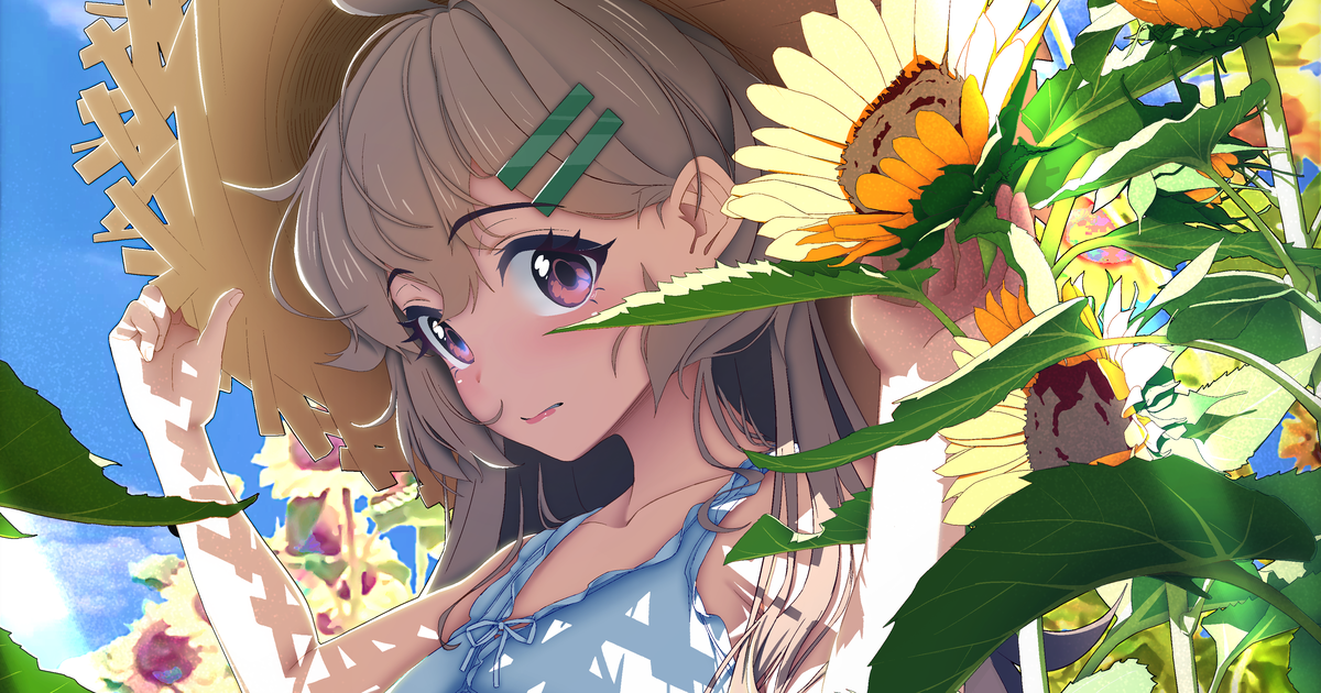 夏日绽放的向日葵插画特辑