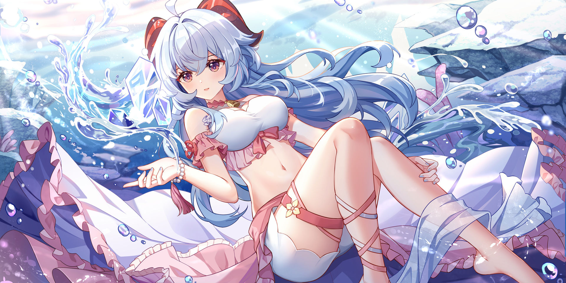 狗脸脸dogface：崩坏星穹铁道与原神角色泳装插画 – Pixiv 插画师