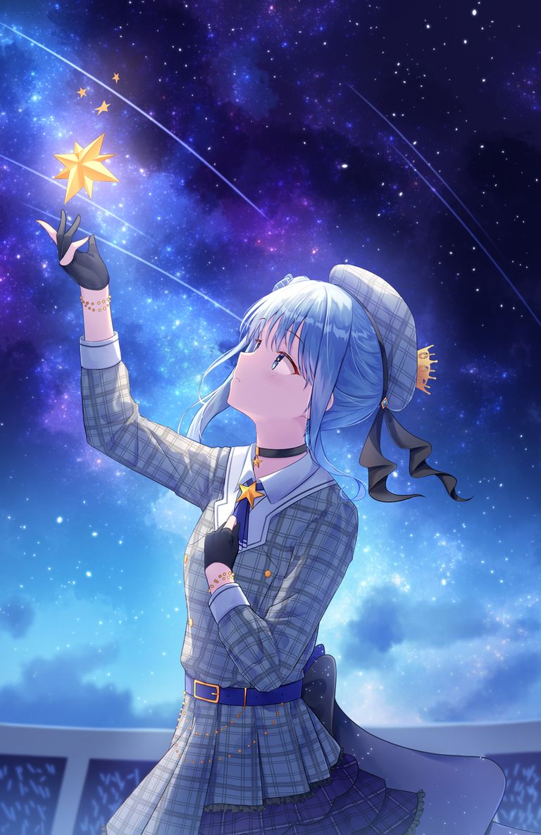 划破夜空的光芒:流星插画特辑
