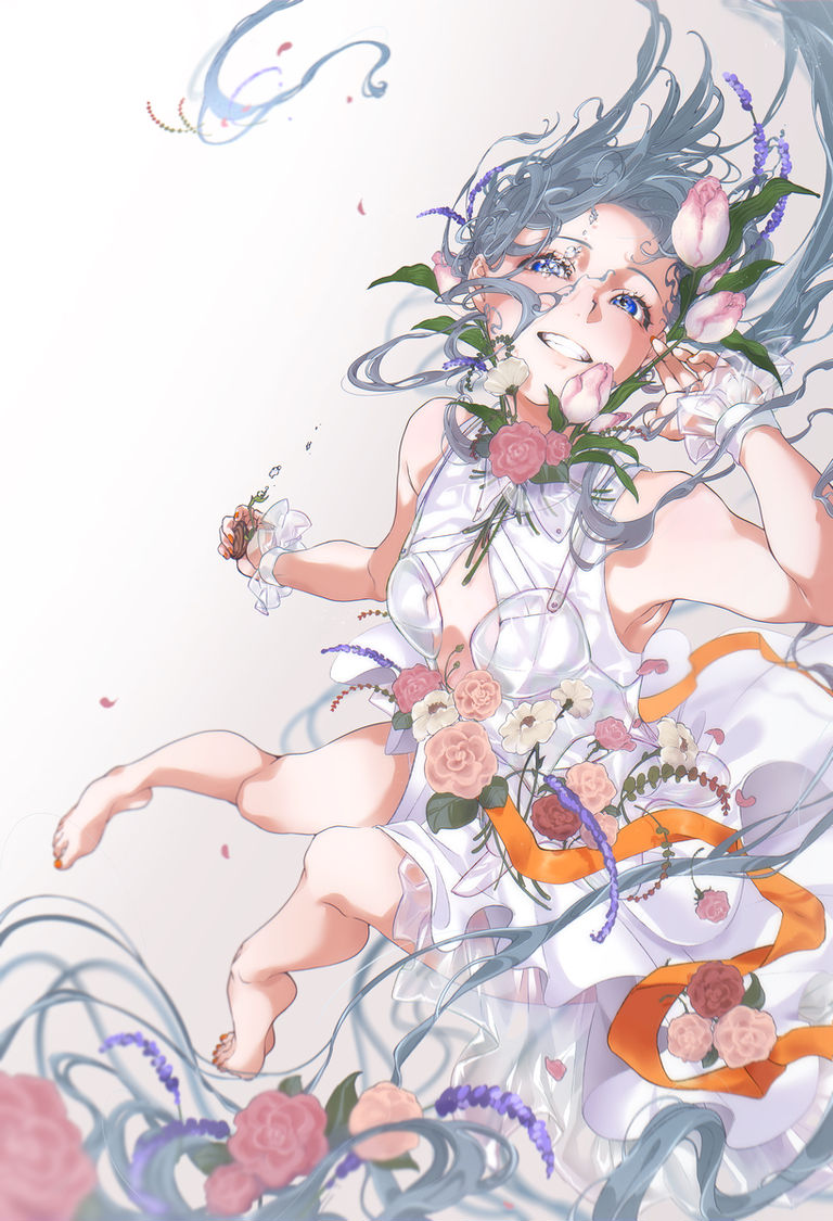 粉红花卉插画特集
