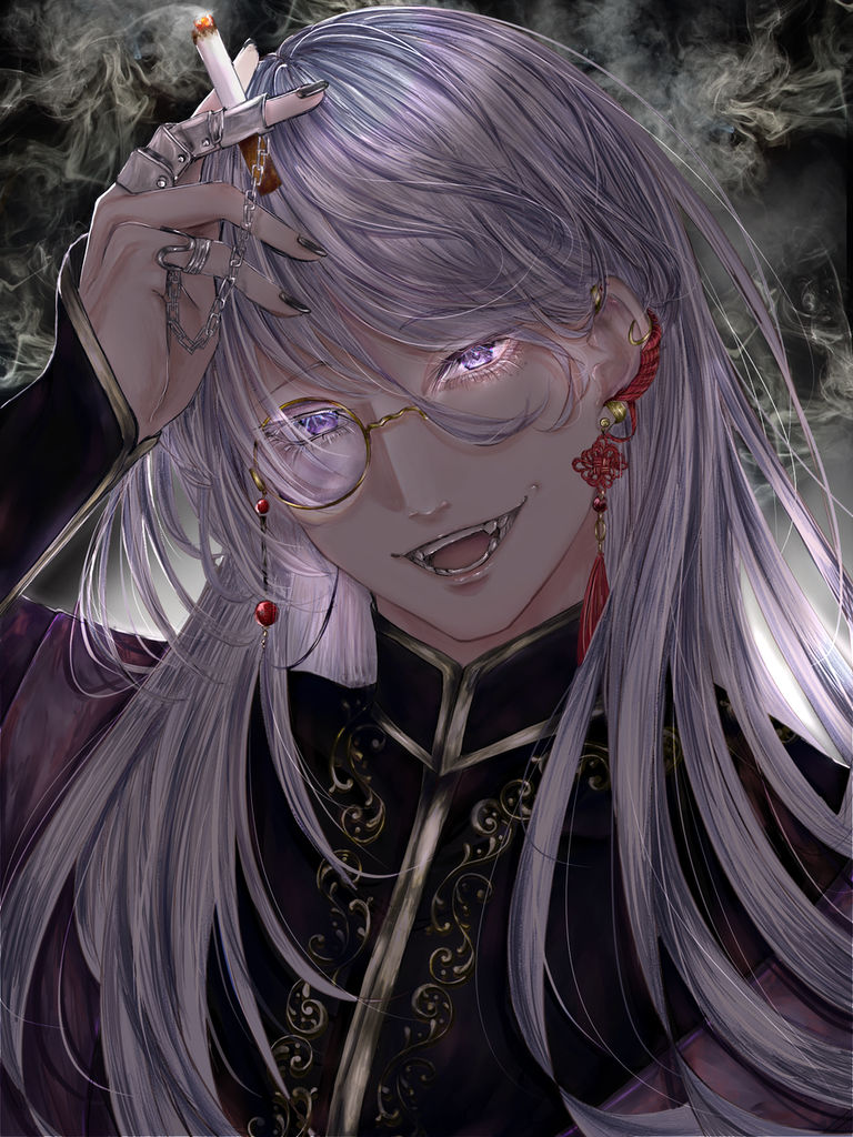 知性的点缀:单边眼镜插画特辑