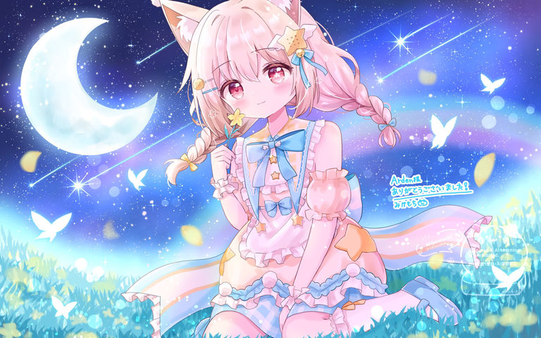划破夜空的光芒:流星插画特辑