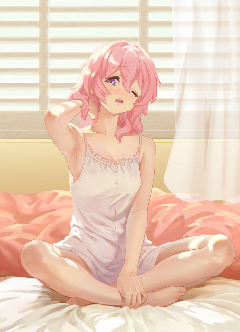 盘腿坐姿插画特辑