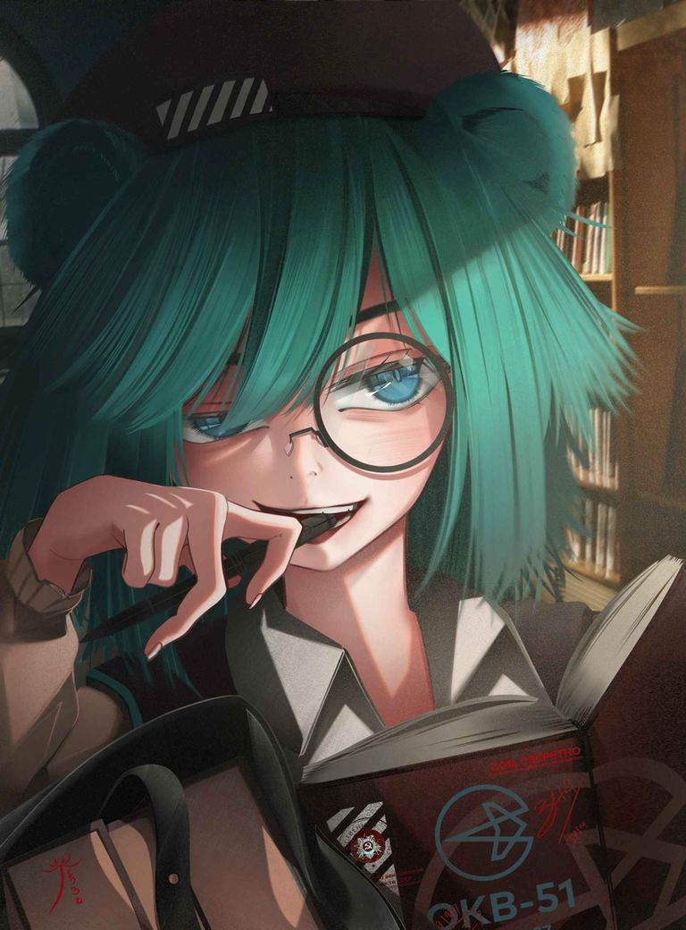 知性的点缀:单边眼镜插画特辑