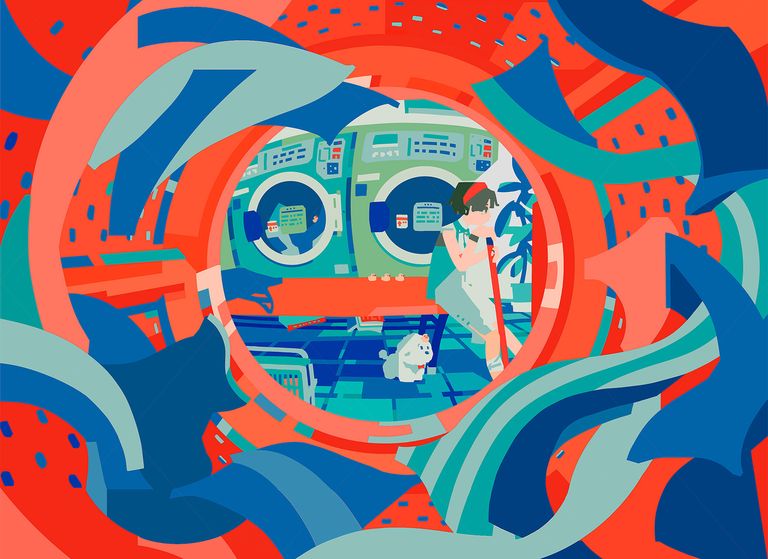 自助洗衣店插画特辑