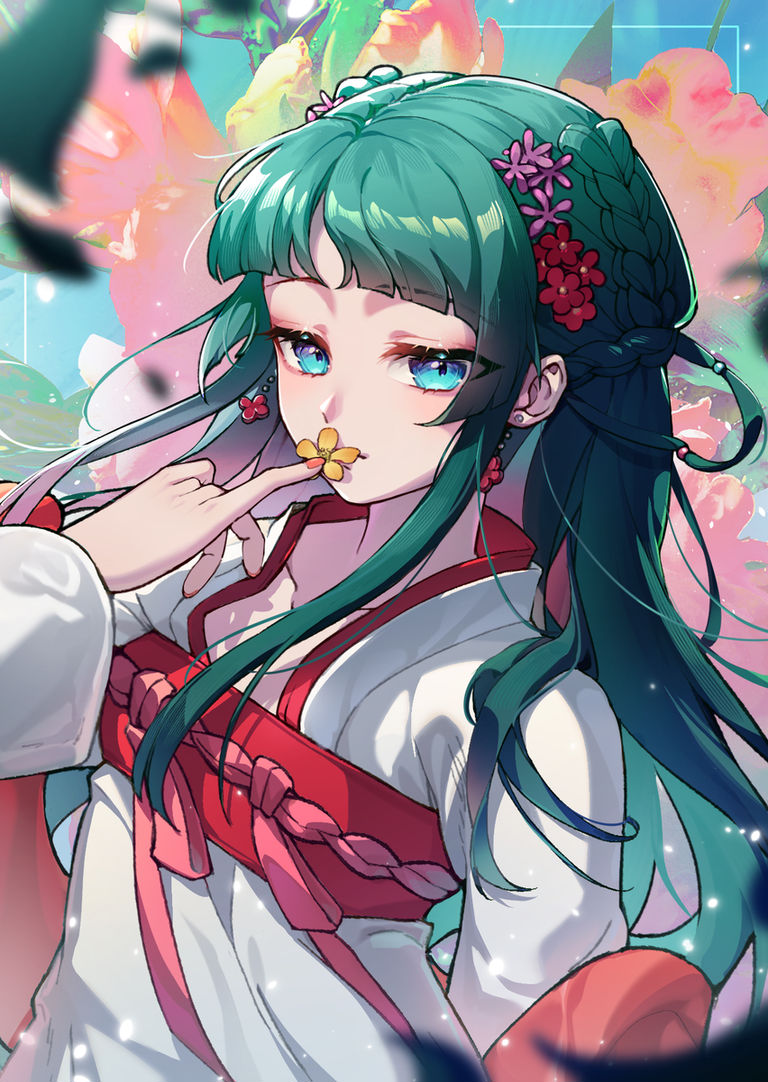 「花在嘴边」插画特辑:唇边的一抹爱意