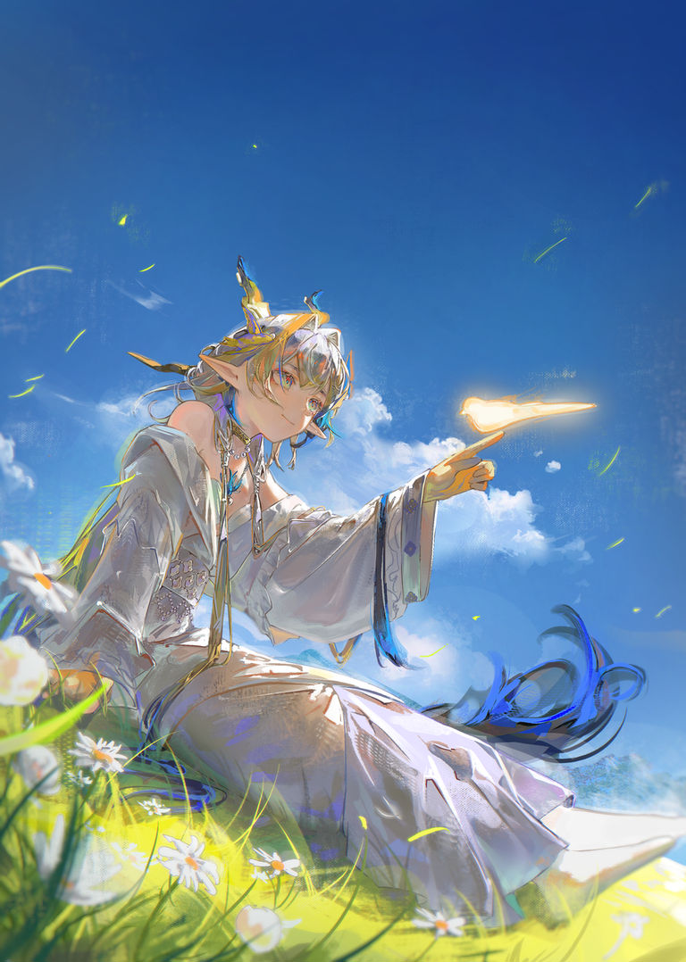蓝天与角色插画特辑