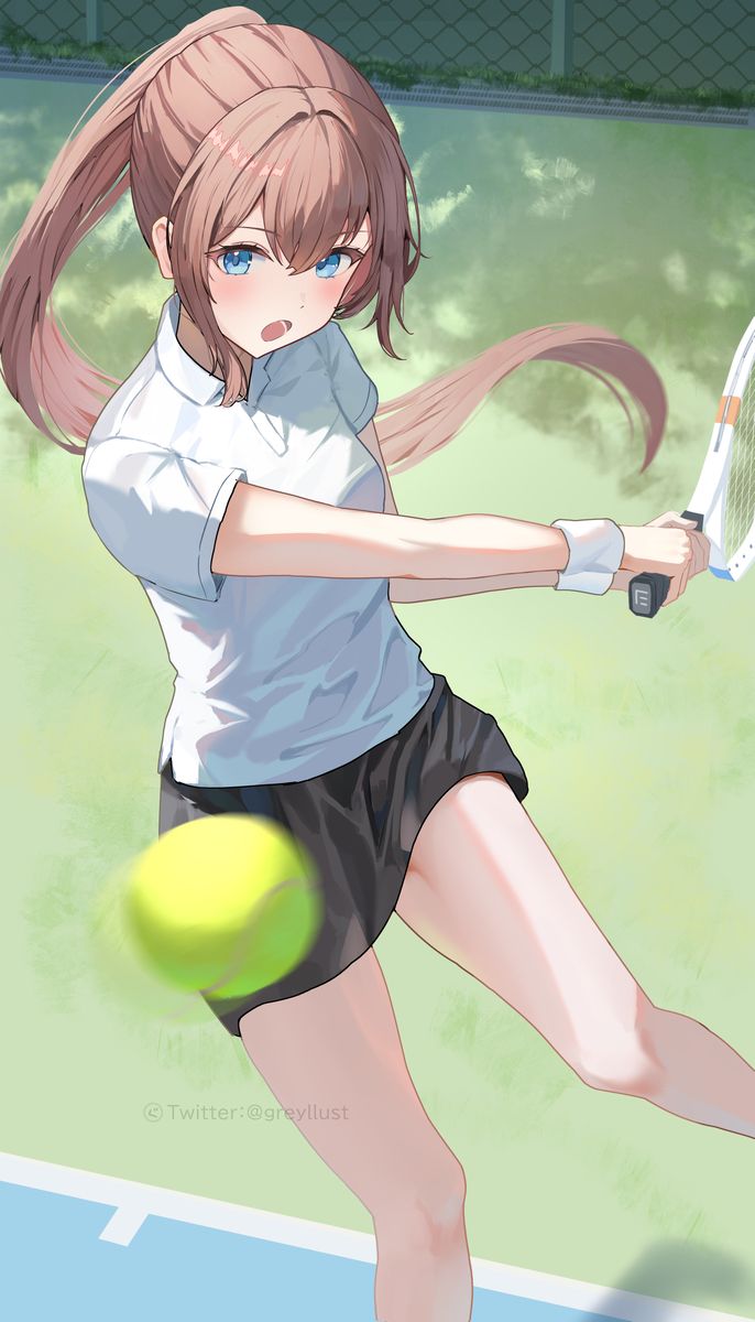 随风摇曳的马尾辫插画特辑