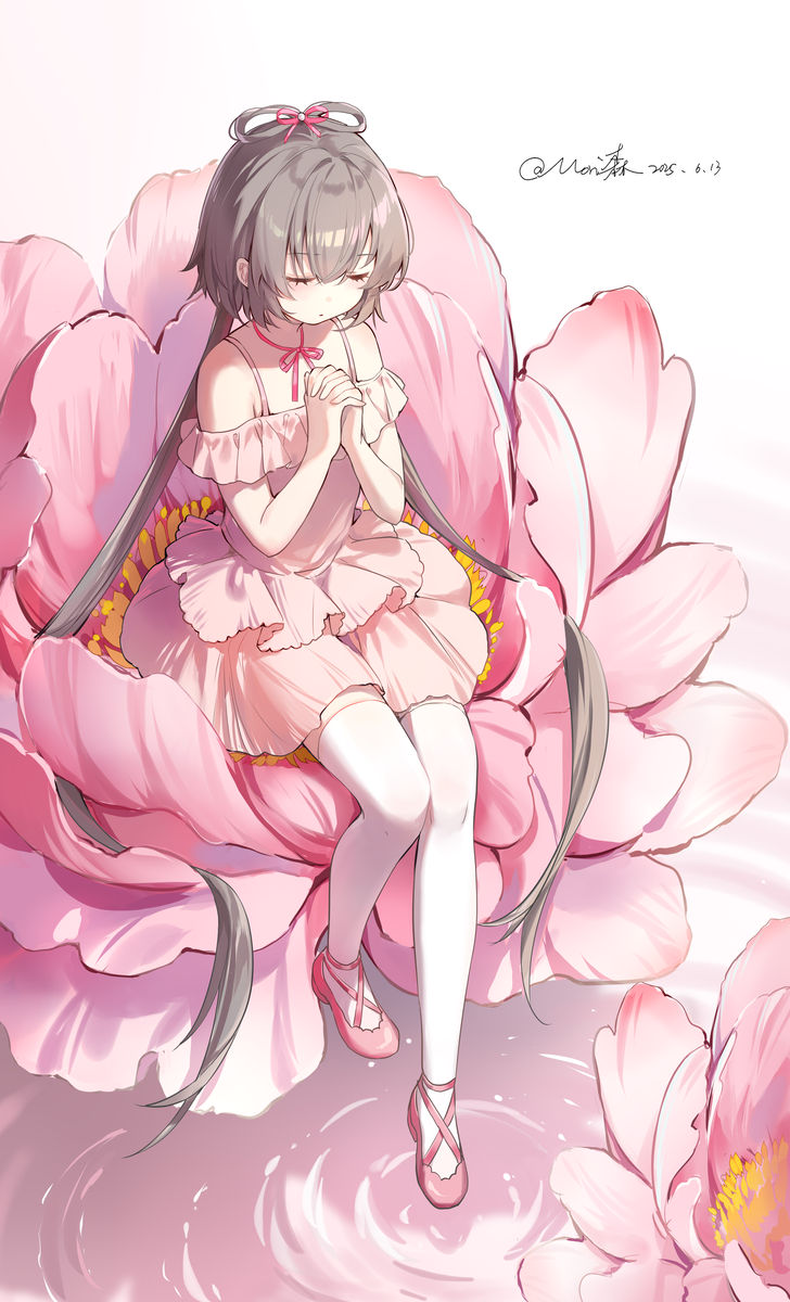 粉红花卉插画特集