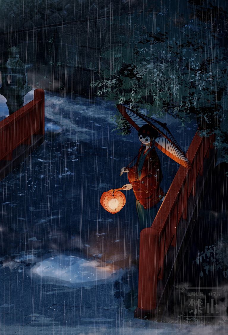 油纸伞插画特辑
