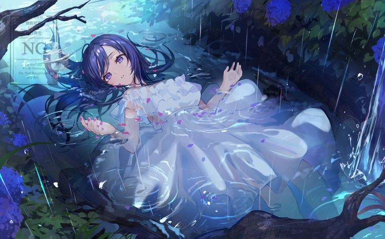 浸在水中插画特辑