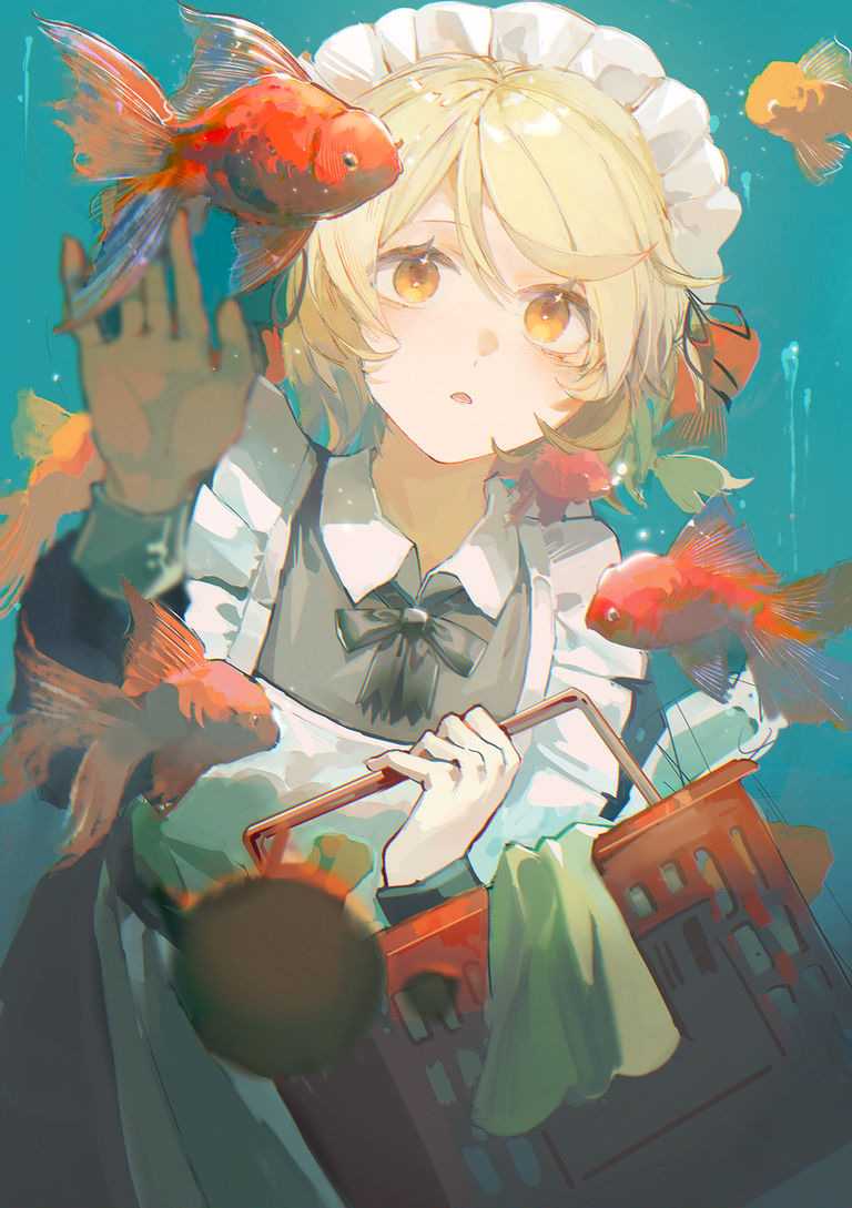 悠然游弋的金鱼插画特辑