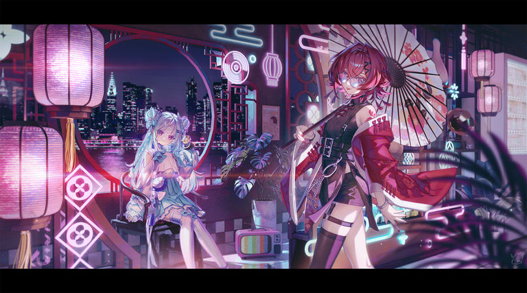 油纸伞插画特辑