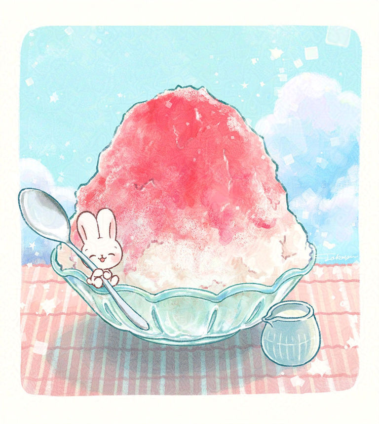 沁凉甜点冰沙插画特辑