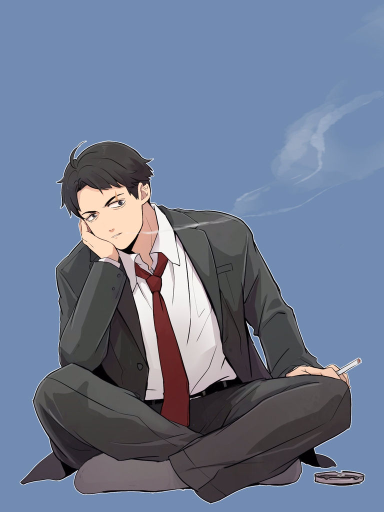 盘腿坐姿插画特辑