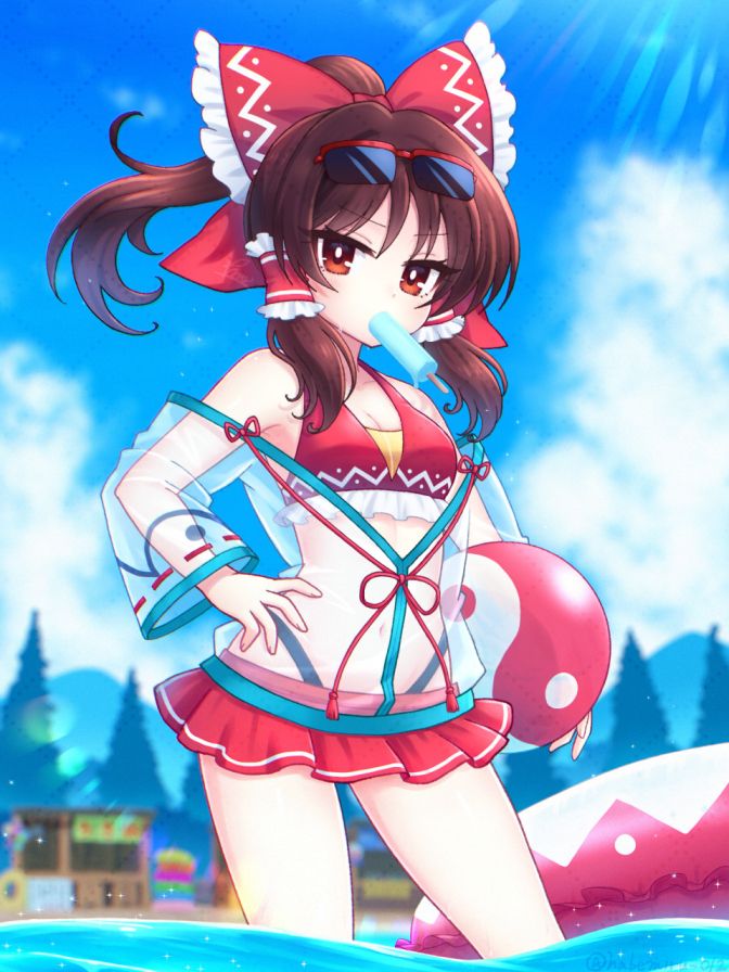 红VS蓝色比基尼插画特辑