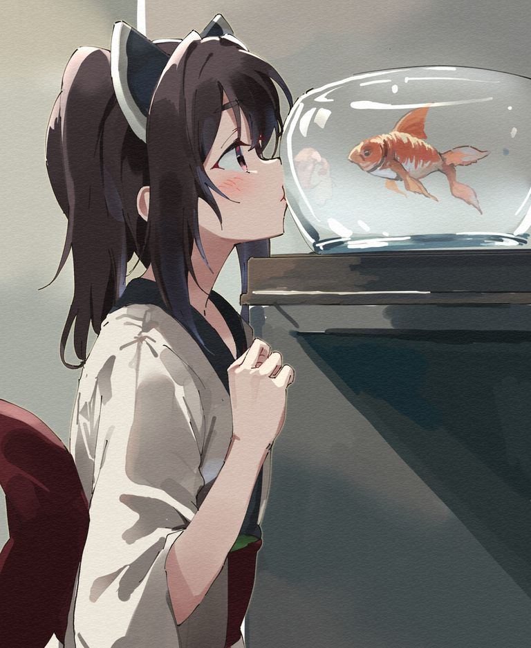 悠然游弋的金鱼插画特辑