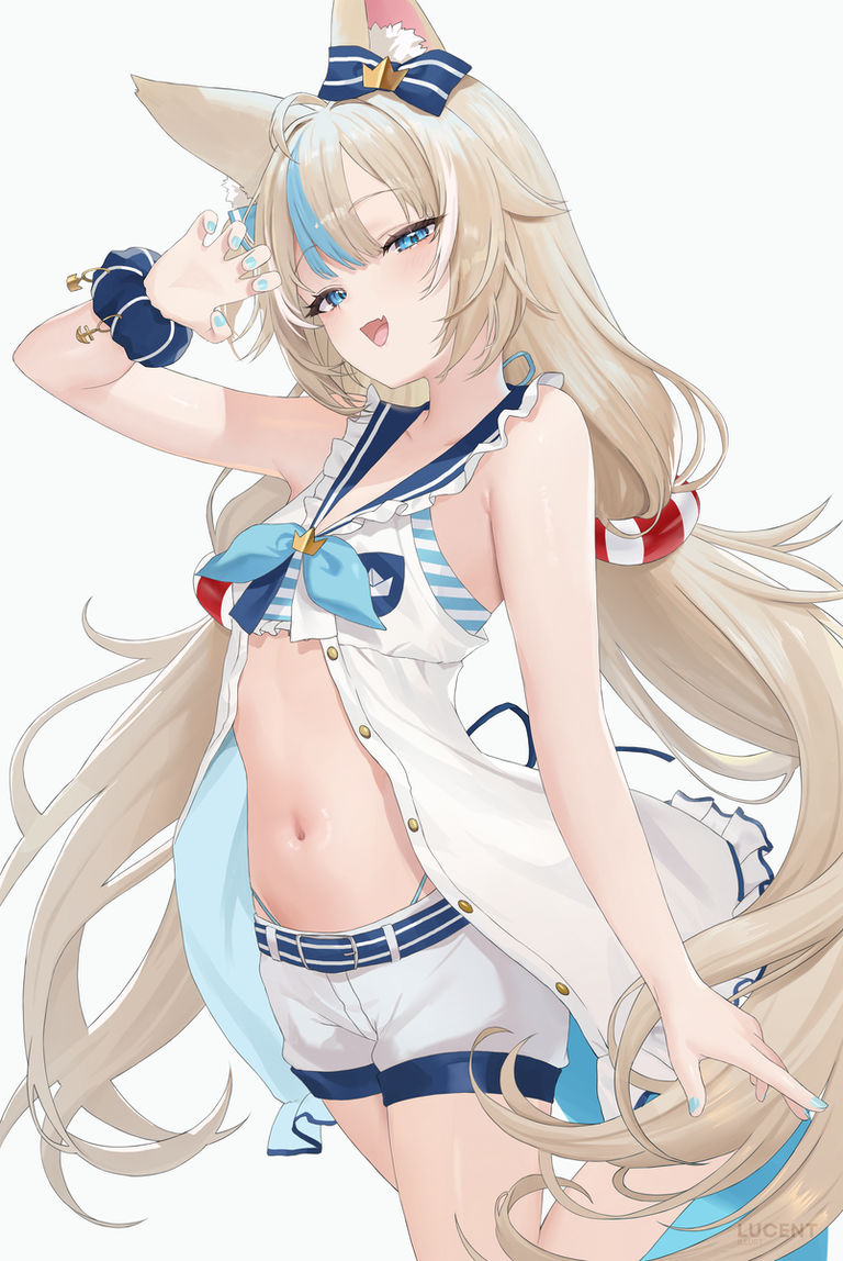 金色长发插画特辑