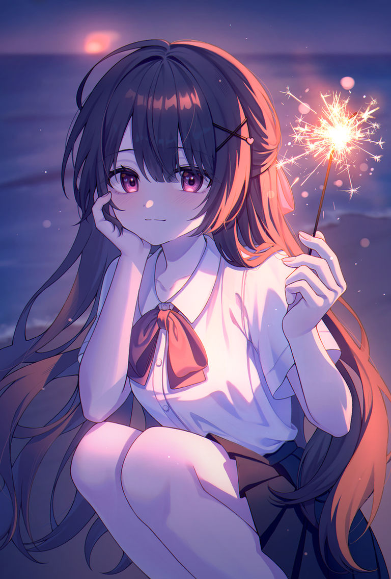 手持烟花插画特辑