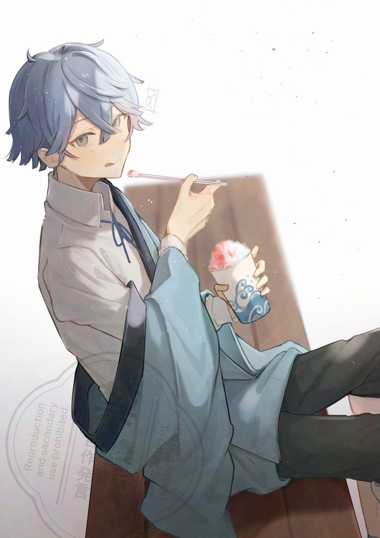 沁凉甜点冰沙插画特辑