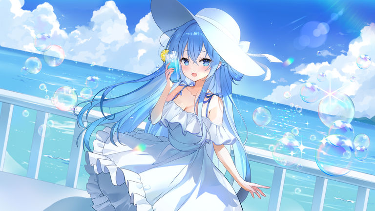 白色连衣裙插画特辑