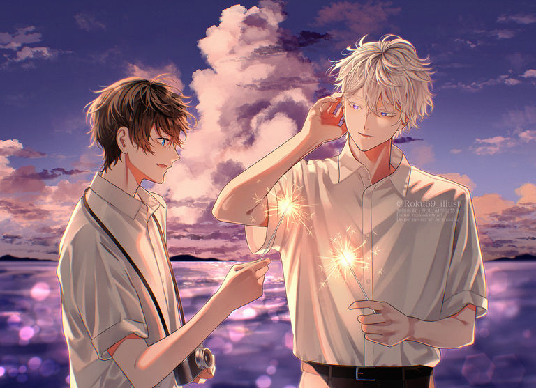 手持烟花插画特辑