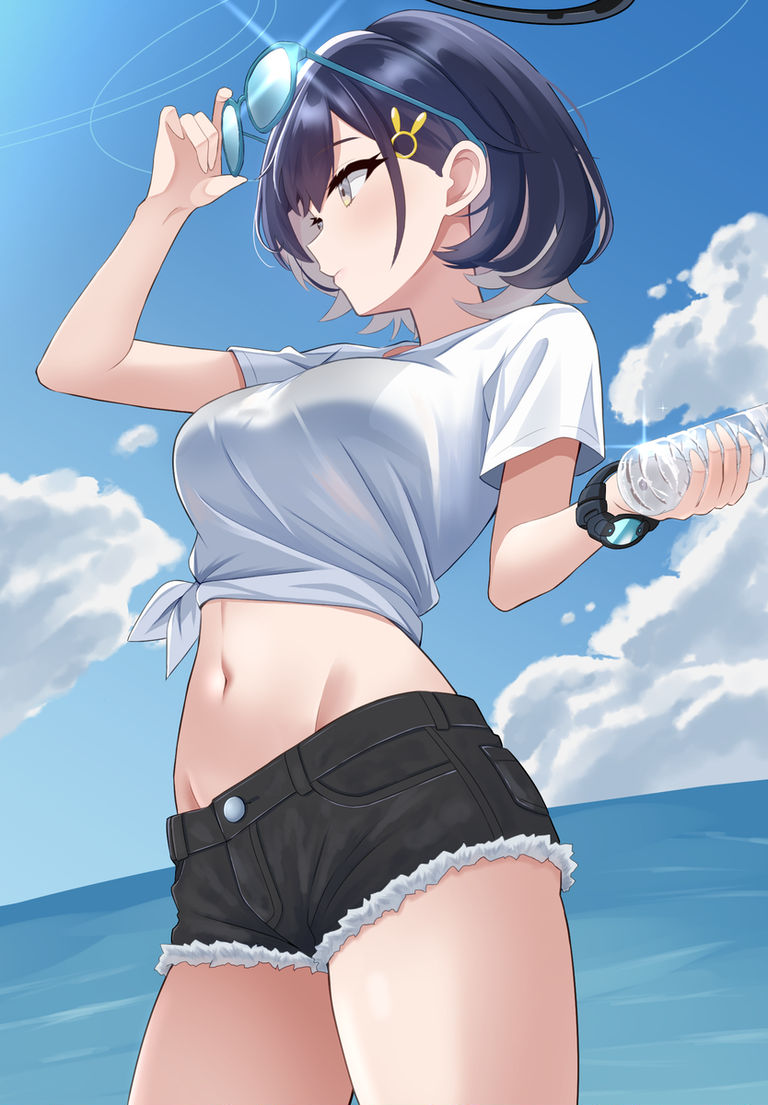 「绑起衣摆」插画特辑