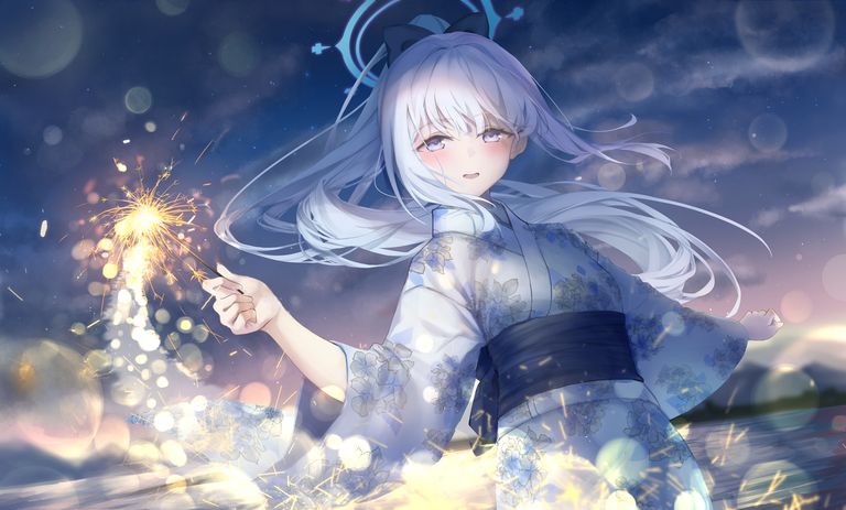 手持烟花插画特辑