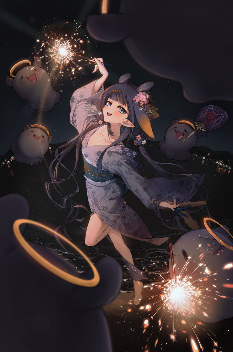 手持烟花插画特辑