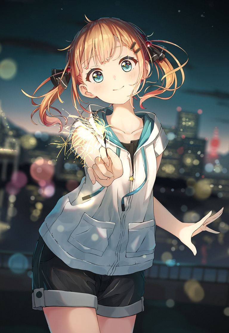 手持烟花插画特辑