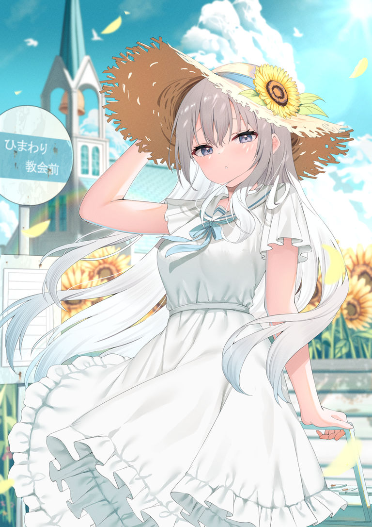 白色连衣裙插画特辑
