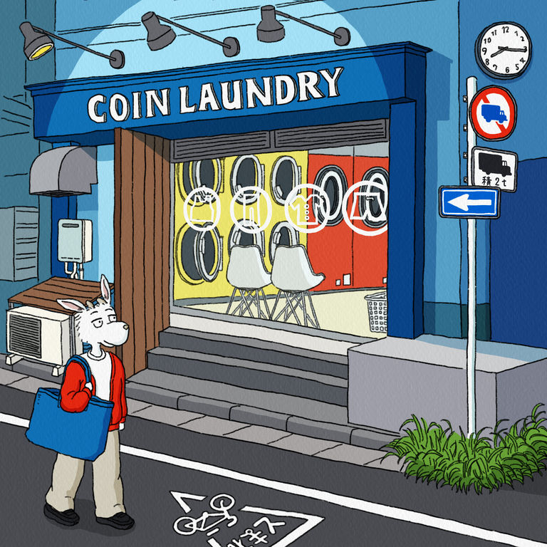 自助洗衣店插画特辑