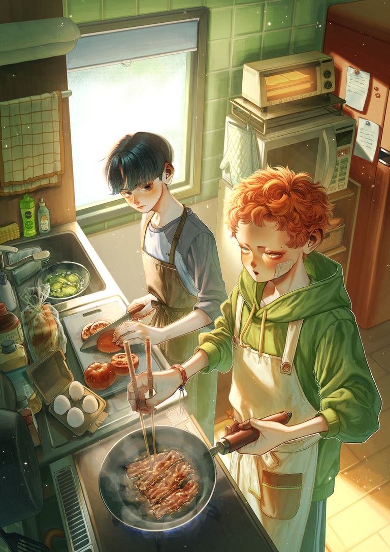 厨房插画特辑