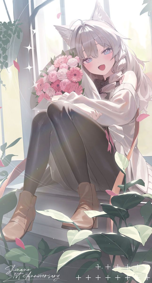 粉红花卉插画特集