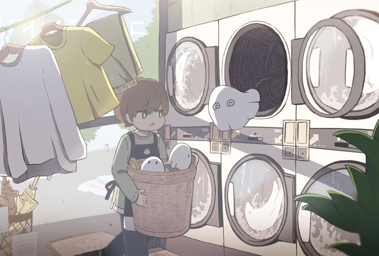 自助洗衣店插画特辑
