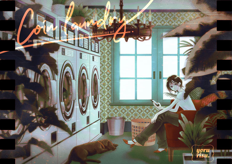 自助洗衣店插画特辑