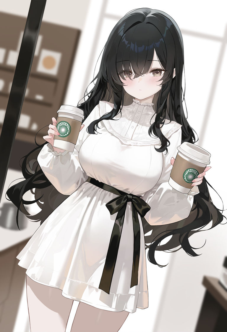 白色连衣裙插画特辑