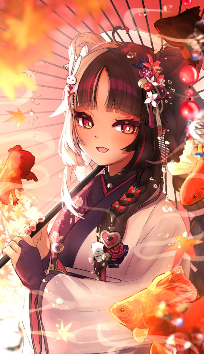 悠然游弋的金鱼插画特辑
