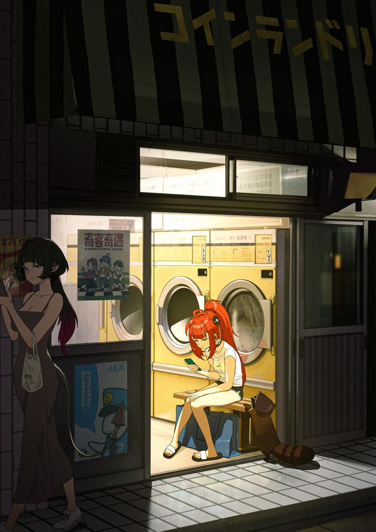 自助洗衣店插画特辑