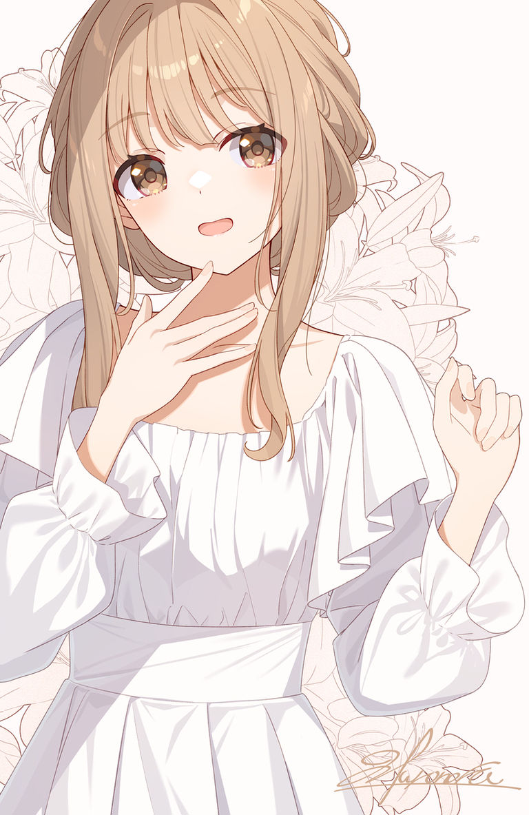 白色连衣裙插画特辑