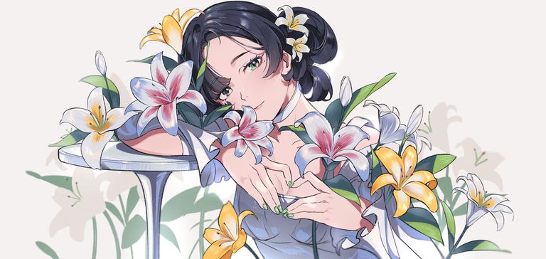 百合花插画特辑