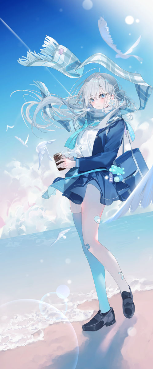蓝天与角色插画特辑