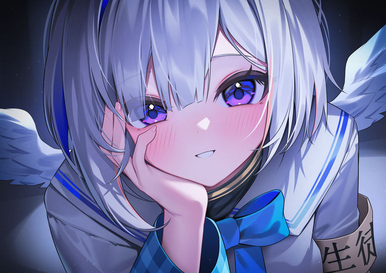 托腮插画特辑