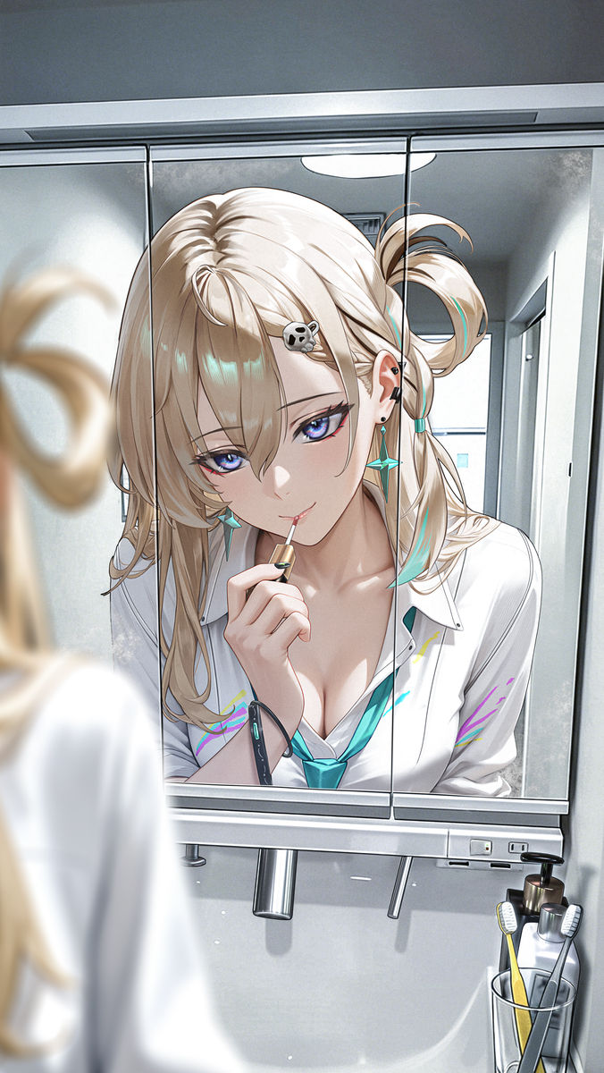 透过镜子插画特辑