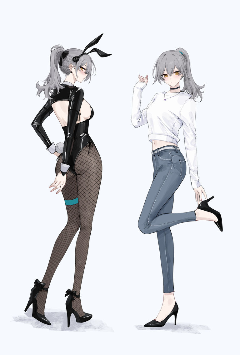 随风摇曳的马尾辫插画特辑