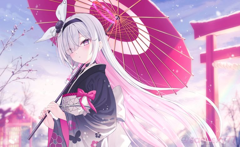 油纸伞插画特辑