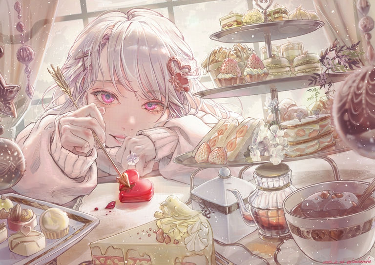 甜点×角色插画特辑