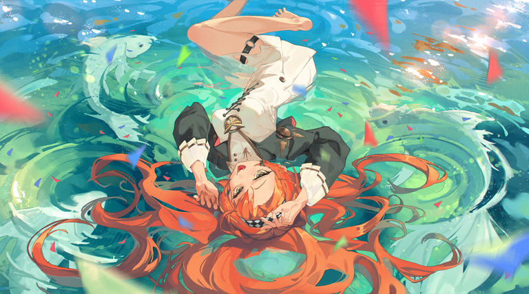 浸在水中插画特辑