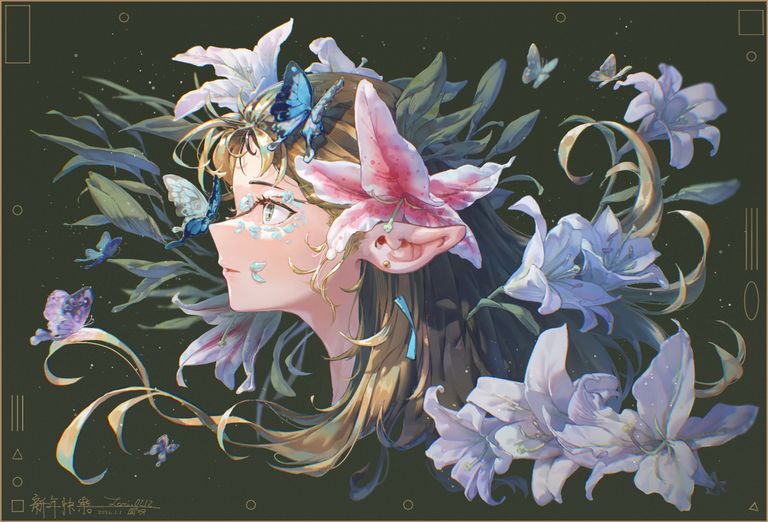百合花插画特辑